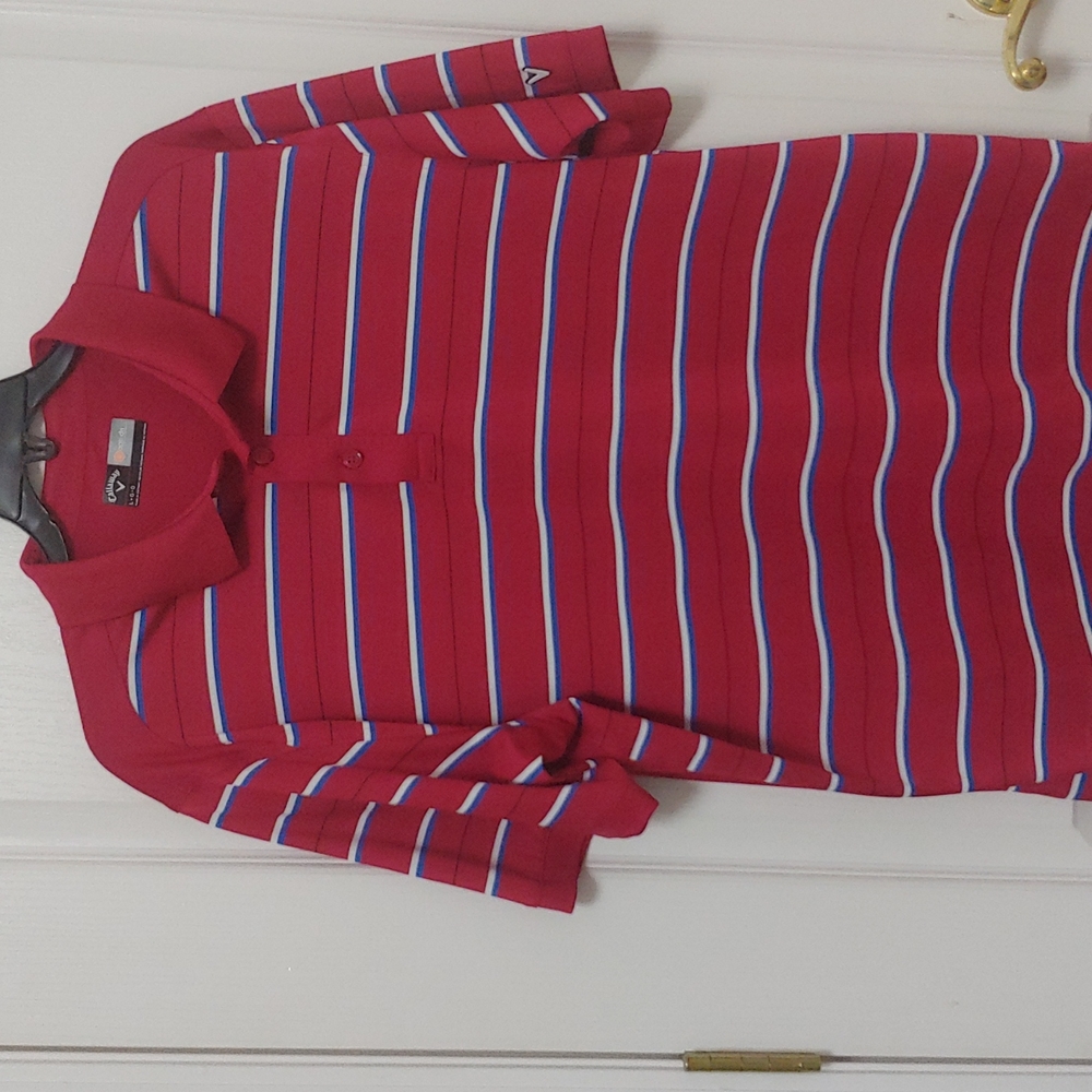 Callaway Opti Dri Golf Polo Shirt. Size large. Golf Tennis Athletic